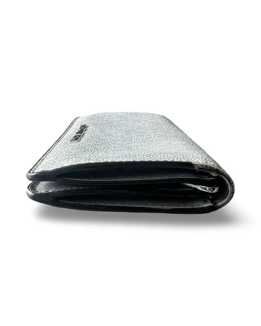 Michael Kors Beige Gray Snap Wallet